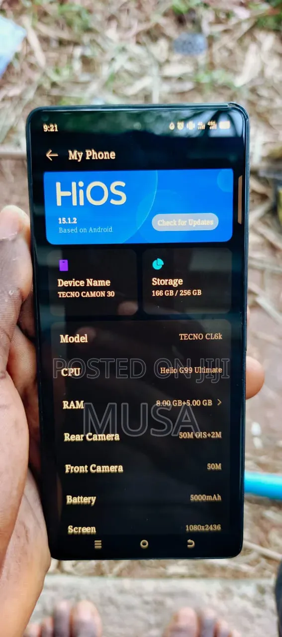 Tecno Camon 30 256 GB Black