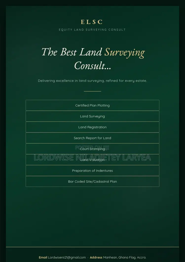 Site Plan for Land Parcel