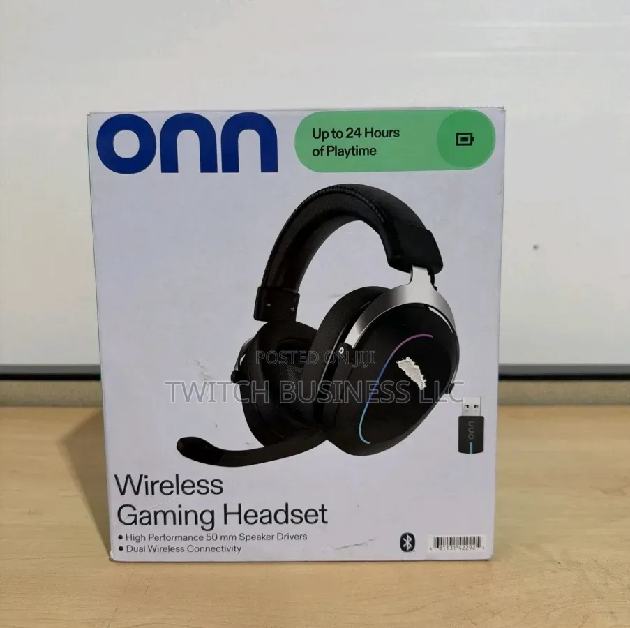 Onn Wireless Gaming Headset Boom+Rgb