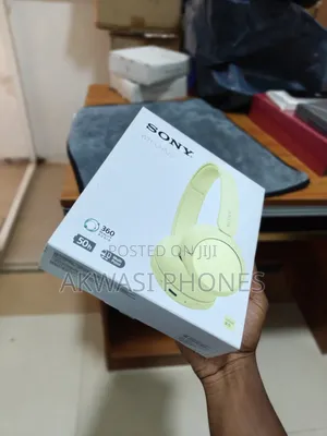 New Sony Headset Wh-Ch520 Yellow