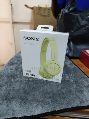 New Sony Headset Wh-Ch520 Yellow