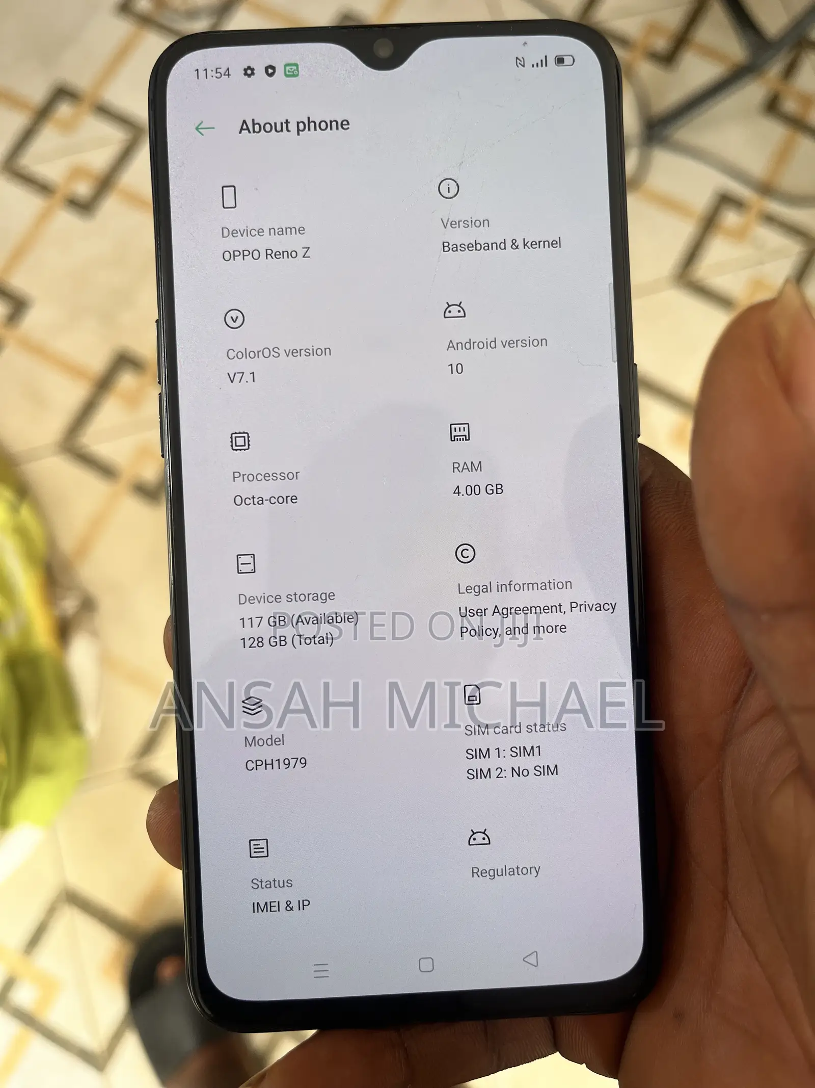 Oppo Reno Z 128 GB Blue