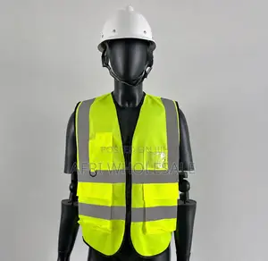 Heavy Duty Heavy Quality Reflective Safety Vest Zipper Zip Pockets