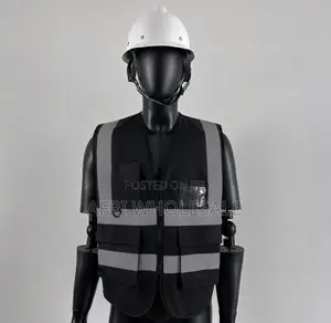 Heavy Duty Heavy Quality Reflective Safety Jackets Vest Pockets Zipper