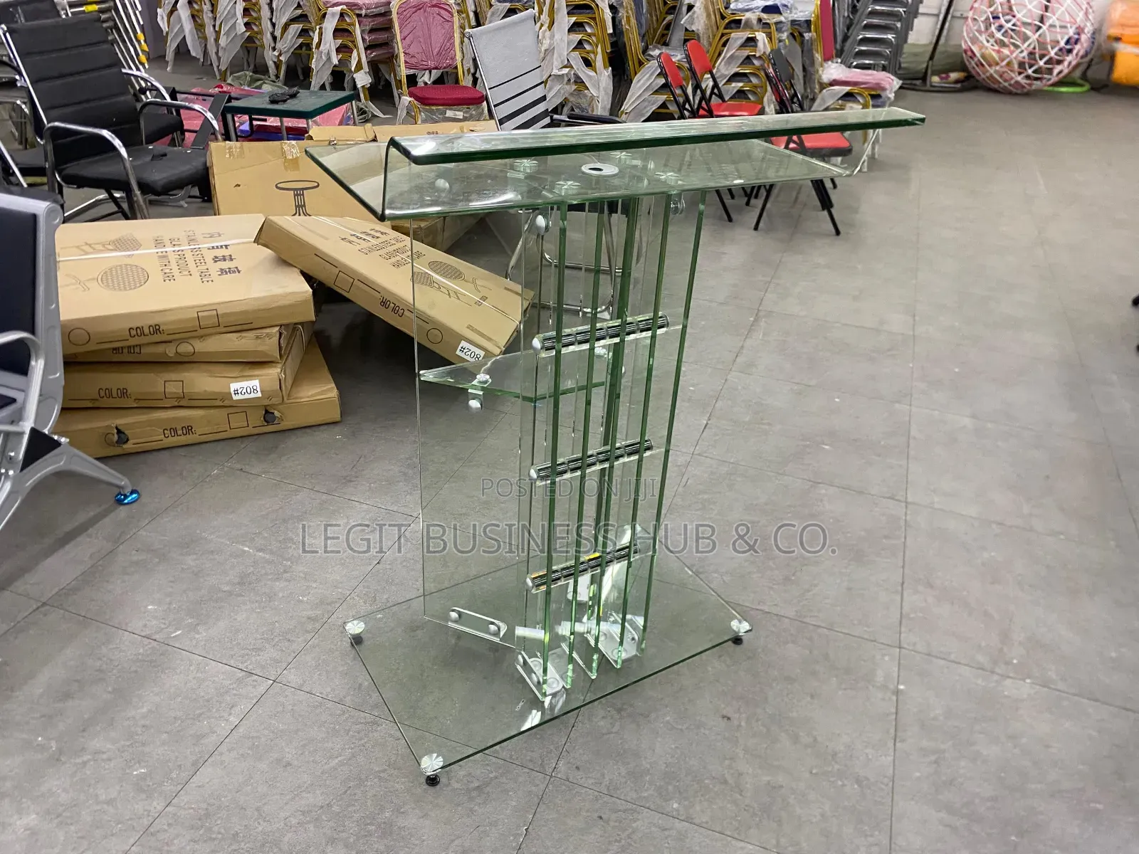 Transparent Tempered Glass Pulpit