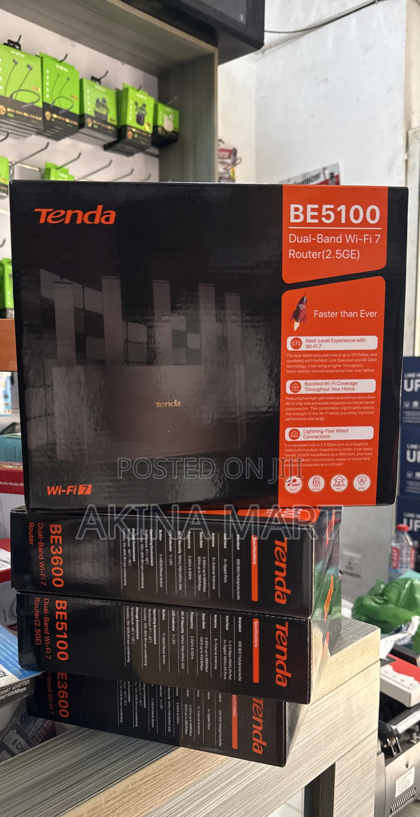 Tenda Te6l Pro Be5100 Dual Band Wi-Fi7 Router Tenda Te6l Be5100