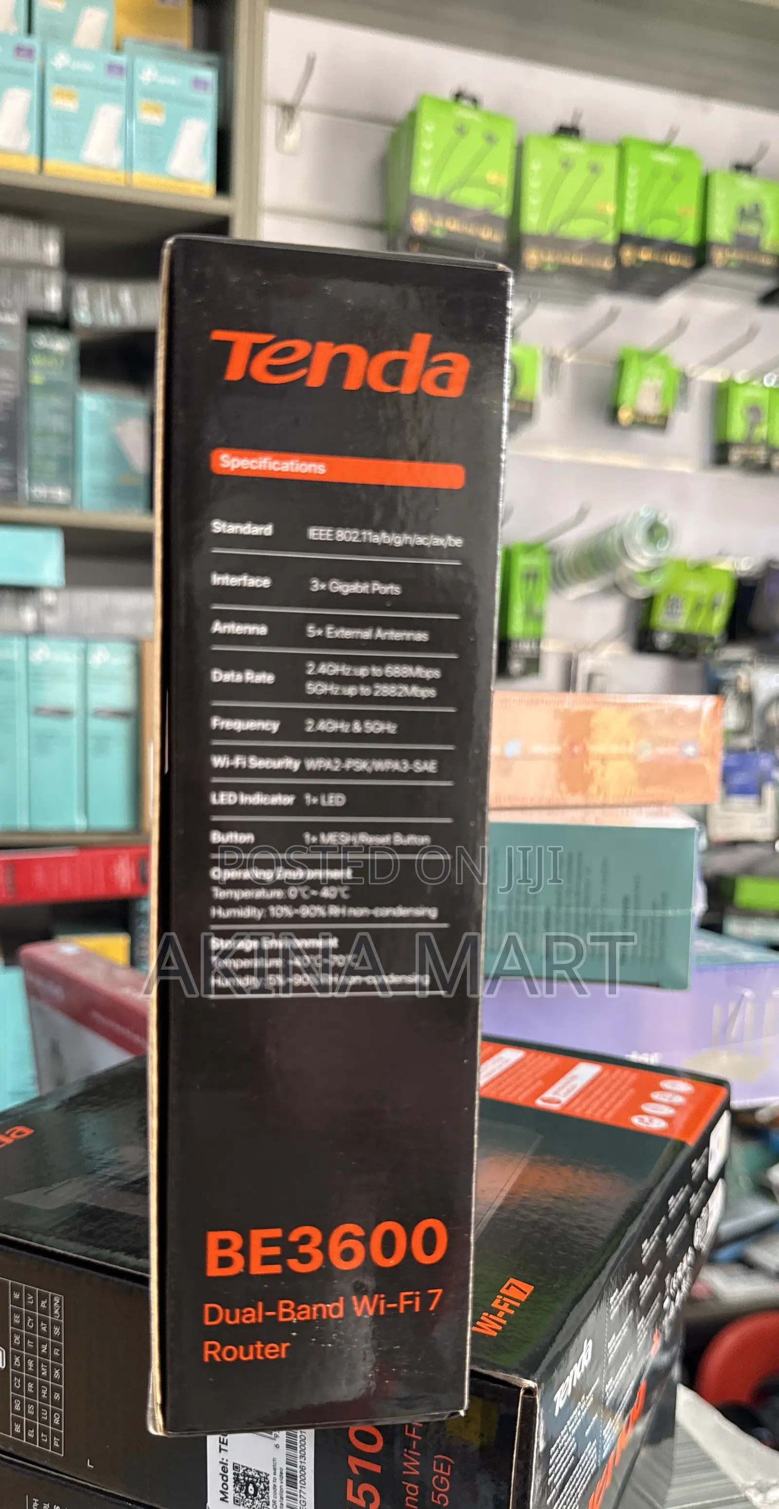 Tenda Te3l Be3600 Dual-Band Te3l Be3600 Dual Band Wifi 7 Router