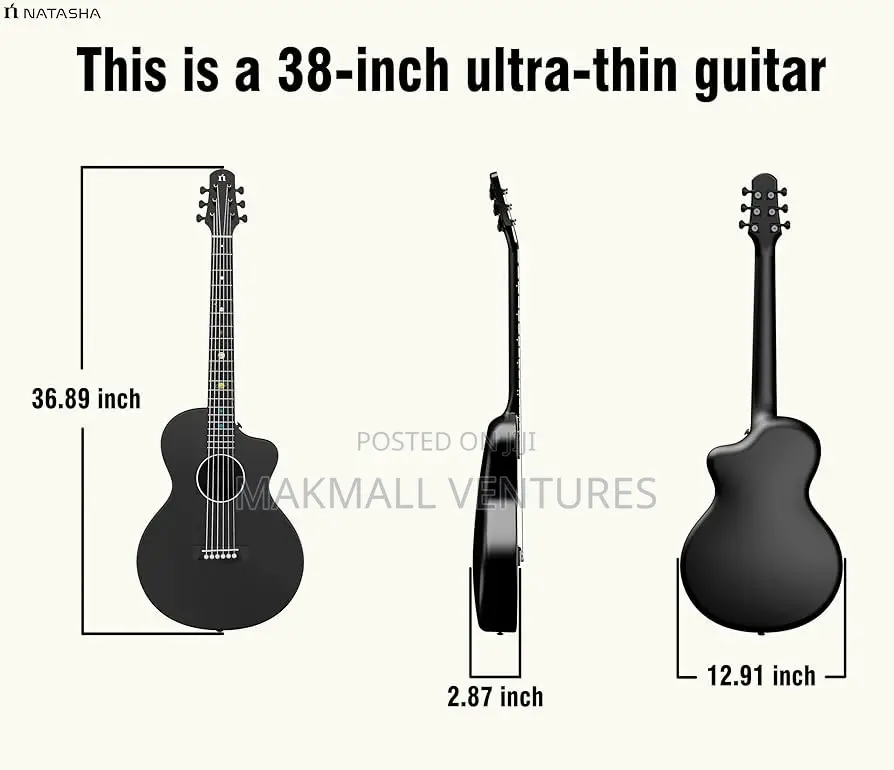 Natasha Carbon Fiber Acoustic Guitar, 38 Inch