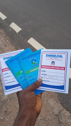 Dues, Tithe and Membership Card