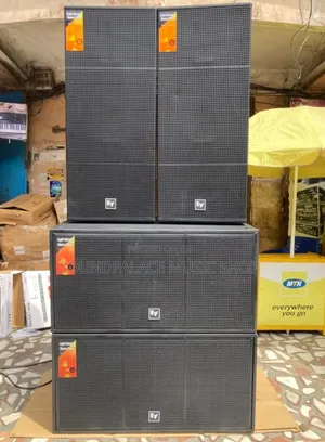 Original Full Set Electro-Voice Speakers With Amplifier Rack Set