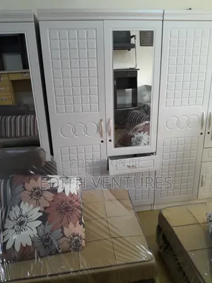 2 Doors White Wardrobe