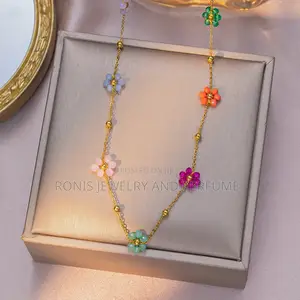 Multi Color Petal Necklace