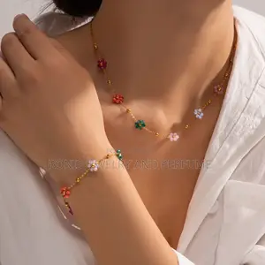 Multi Color Petal Necklace