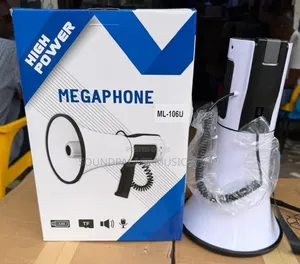 High Power Megaphone (Model Ml-106u) Features a Detachable Microphone