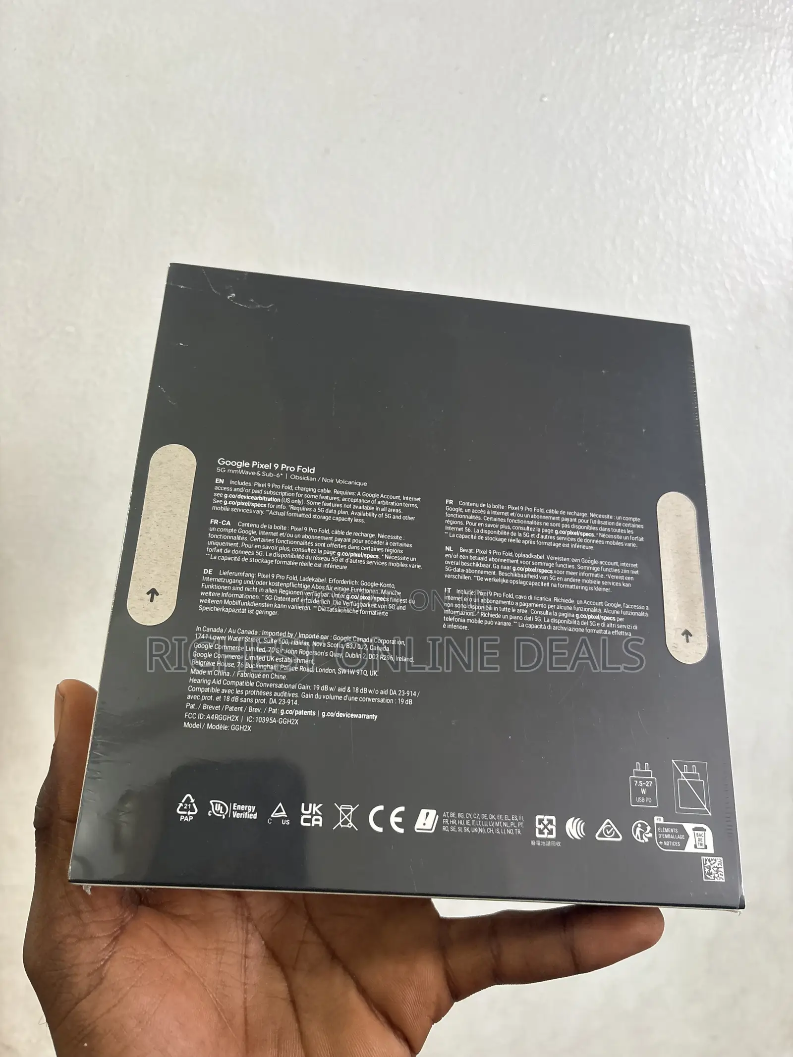 New Google Pixel 9 Pro Fold 256 GB Black
