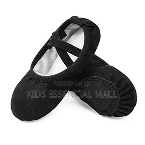 Black or Red Ballet Shoes for Kids