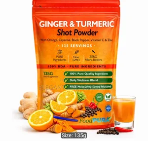 Turmeric Ginger Shoot Drink With, Orange,Cayenne Pepper,Zinc,Orange