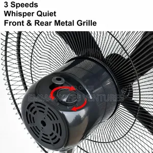 Hansen 18 Inch 3-Speed Low Noise Standing Fan - Black
