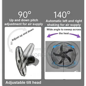 Hansen 18 Inch 3-Speed Low Noise Standing Fan - Black