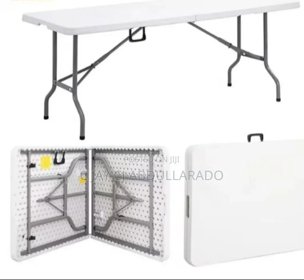 Big Folding Table With Metal Legs