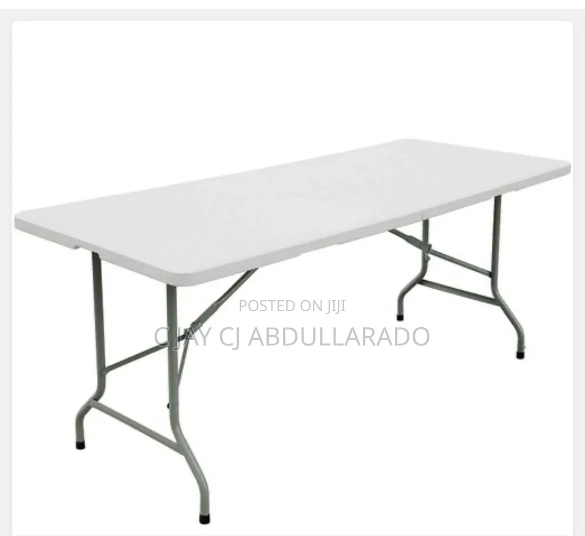 Big Folding Table With Metal Legs