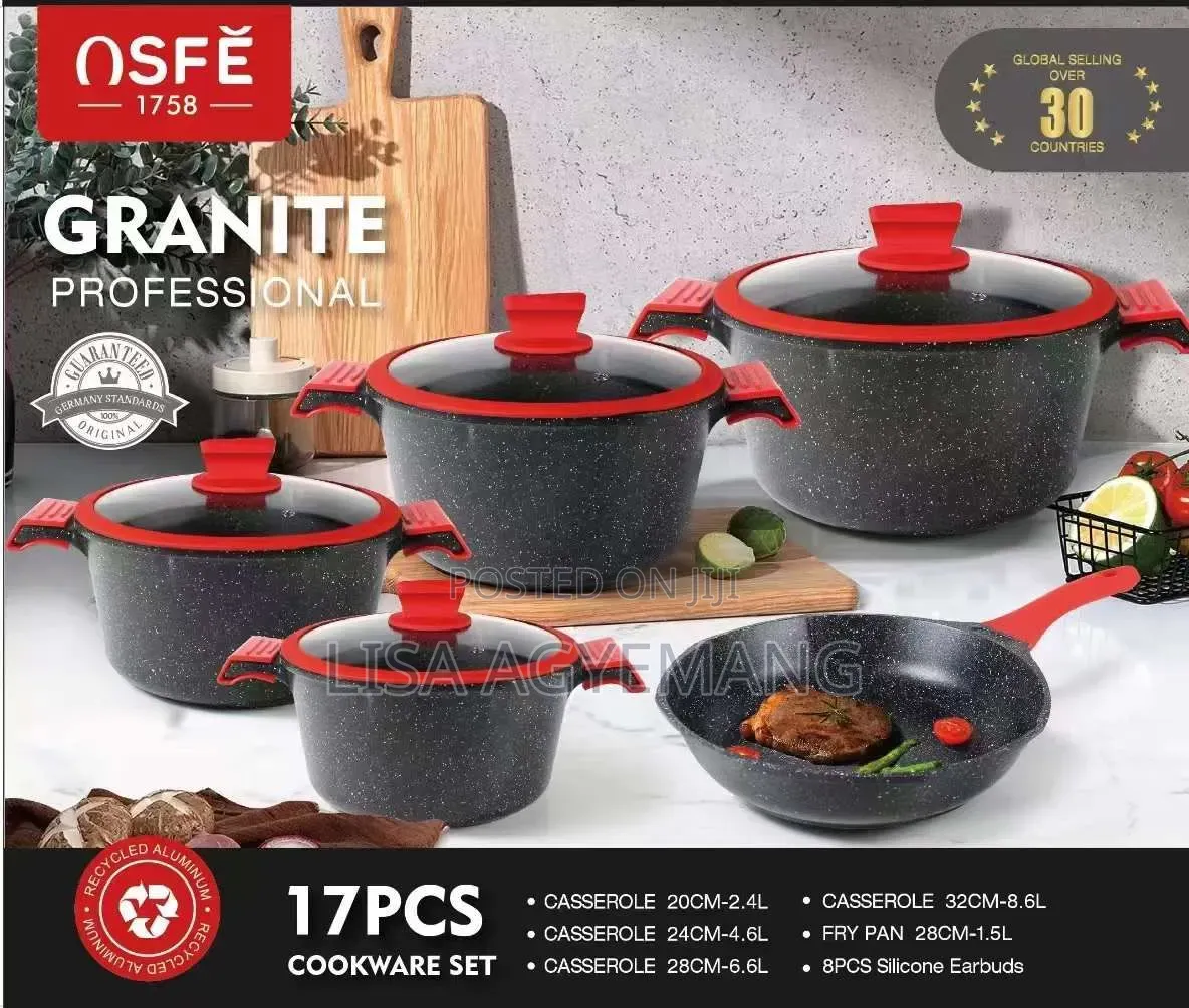 17pcs Granite Cookware Set