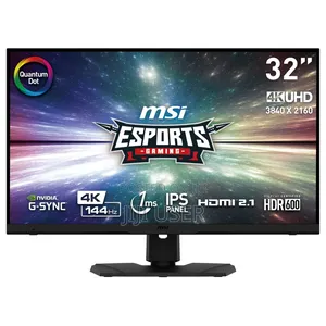 32inchs Msi Qled Uhd Ips HDR Edgeless 144hz Gaming Monitor