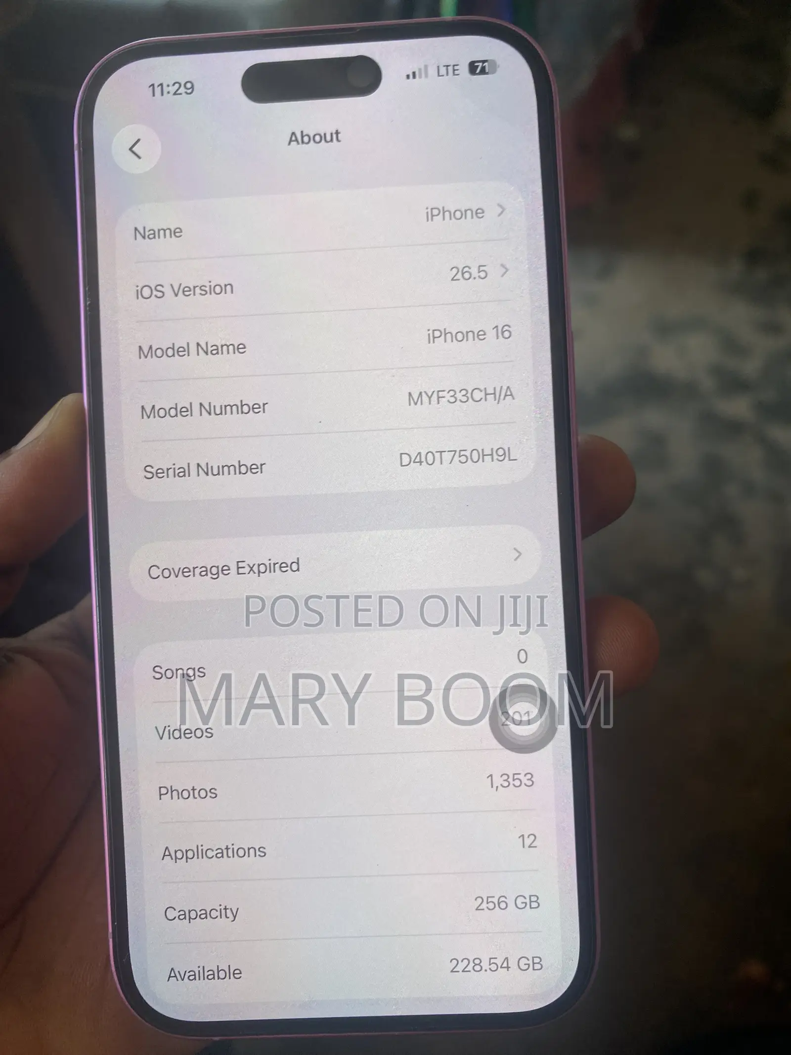Apple iPhone 16 256 GB Pink