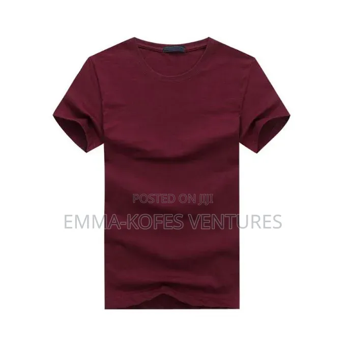 Casual Round Neck Short Sleeve T-Shirt - 6 Pieces - Multicolour