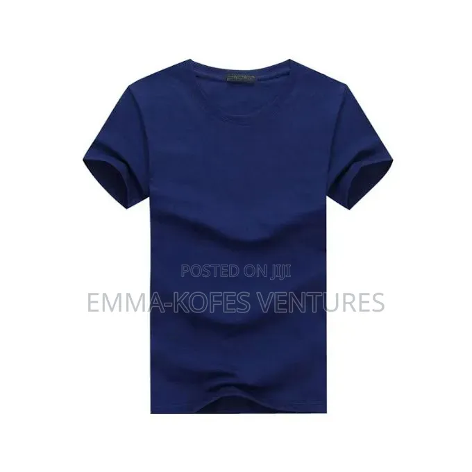 Casual Round Neck Short Sleeve T-Shirt - 6 Pieces - Multicolour