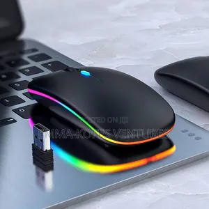 2.4g Rechargeable Ultra-Thin Wireless Mouse - Black