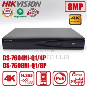 NVR Hikvision Decoder( Ds-7108ni-Q1/8p/M 8 Channelpoehd Value Series)