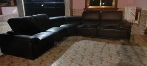 Black Leather Sofa