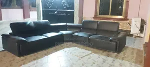 Black Leather Sofa