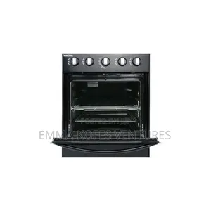 Bruhm BGC-5540ib 4 Burner Gas Cooker - Glass Top - Black