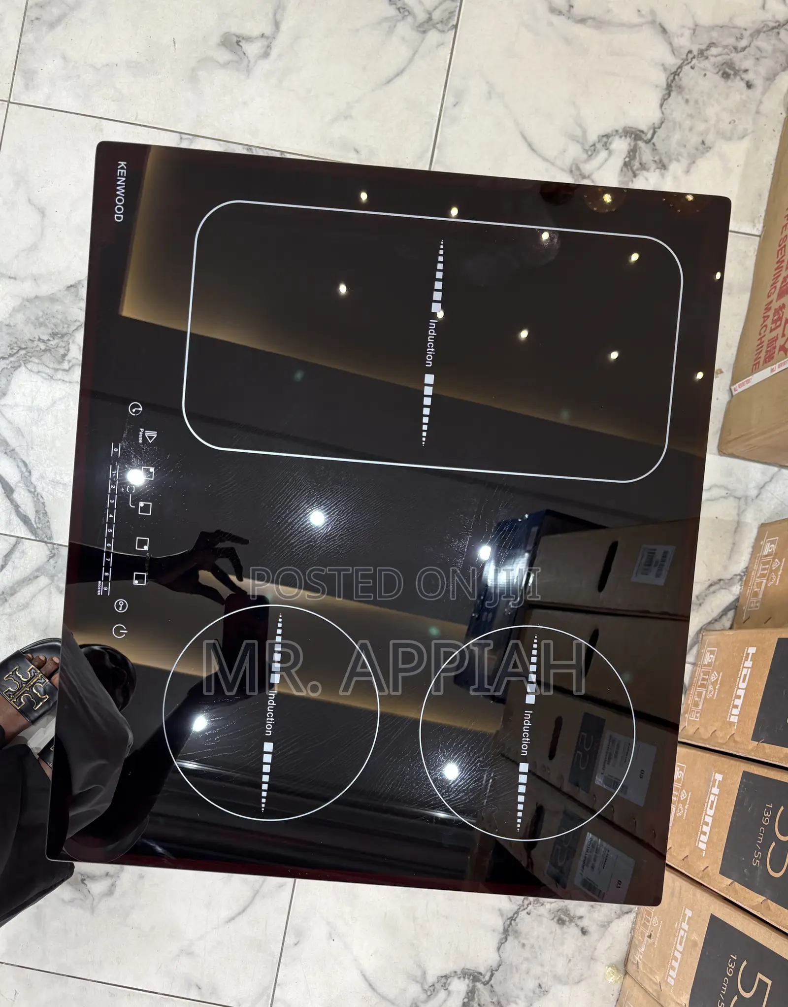 Order Kenwood 90cm Tempered Glass 4 Electric Hob(Black) 