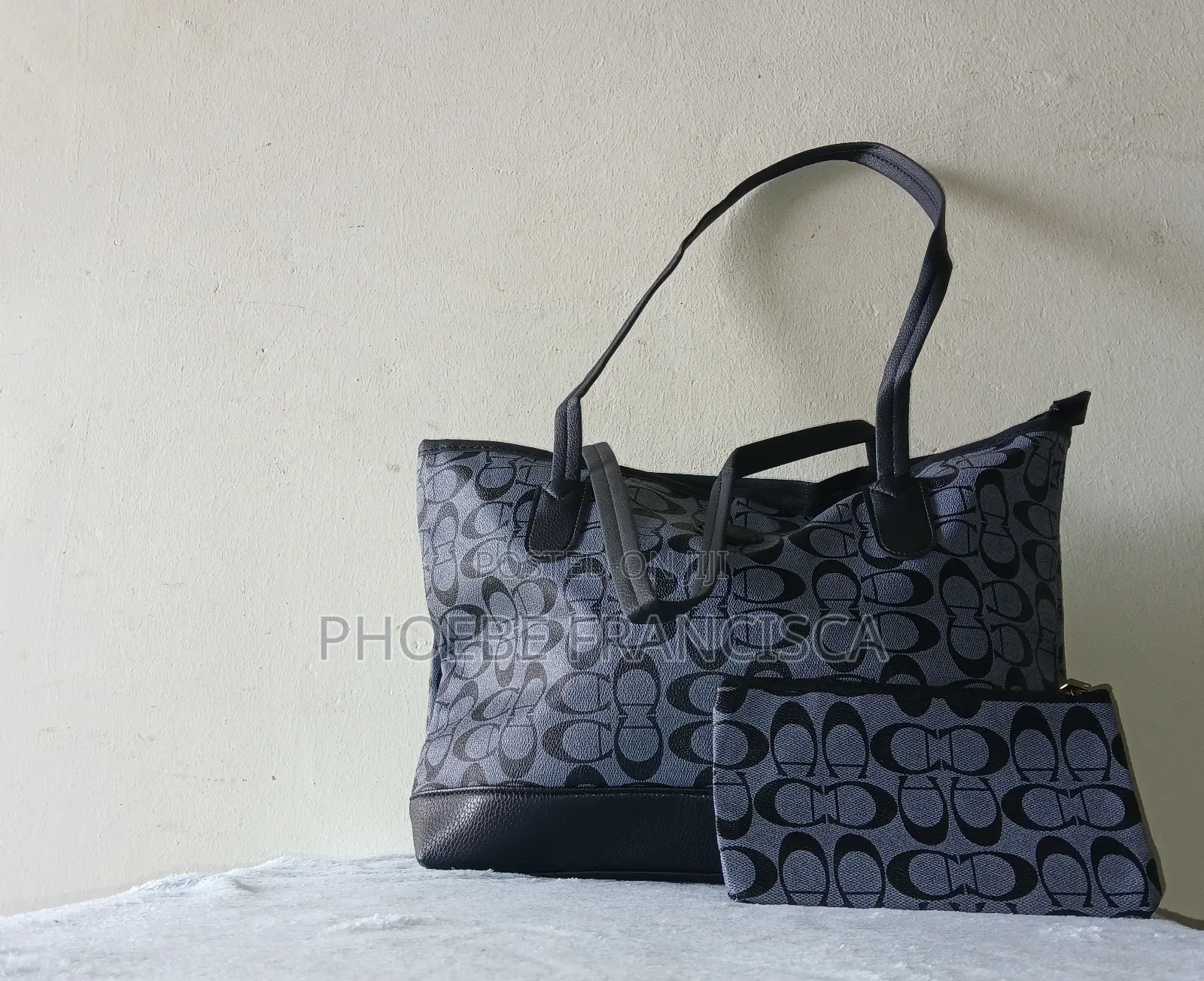 Large 2 in 1 Leather Tote Bag