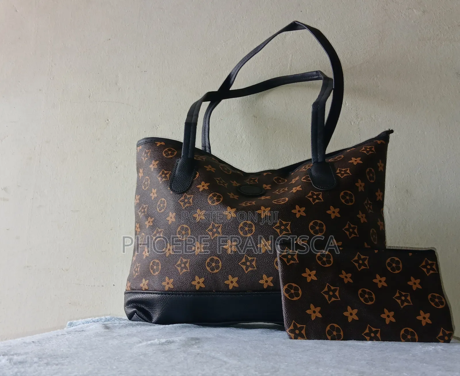 Large 2 in 1 Leather Tote Bag