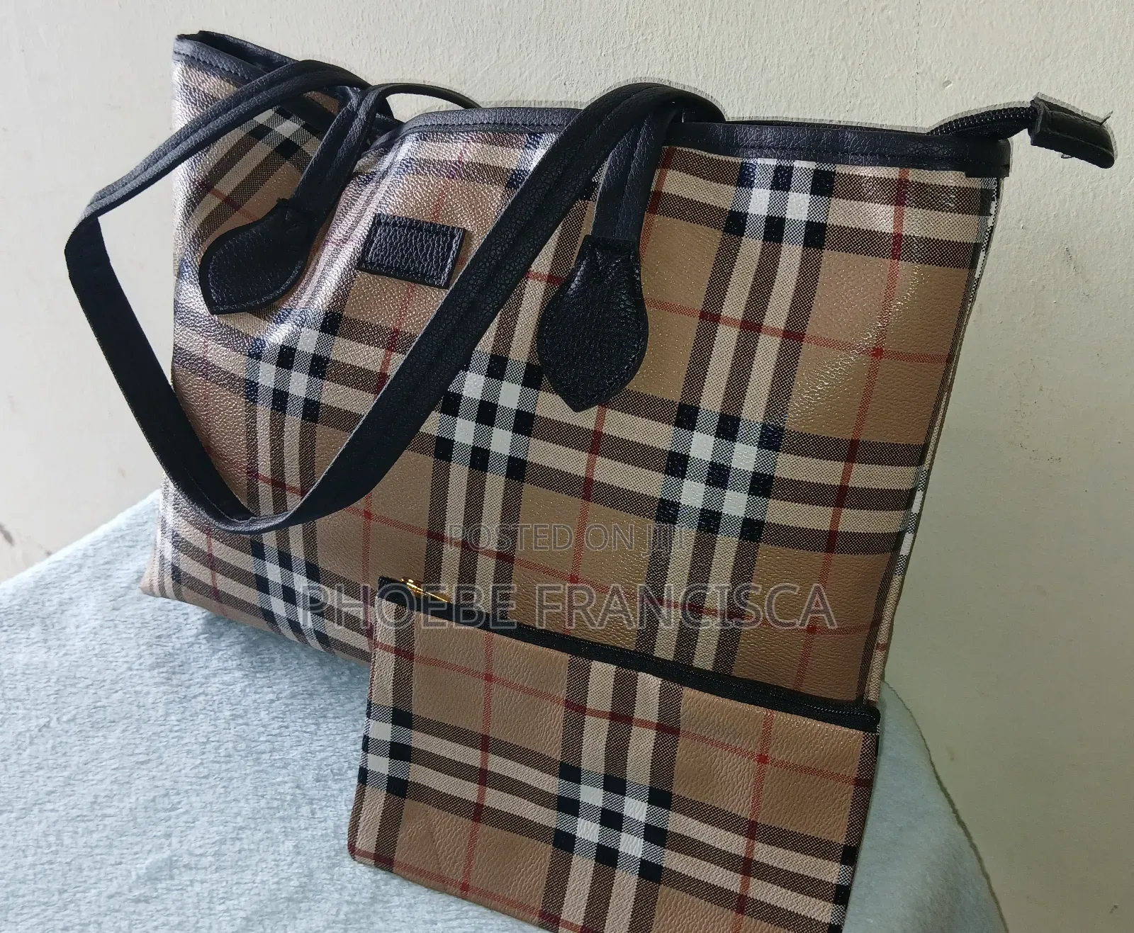 Large 2 in 1 Leather Tote Bag