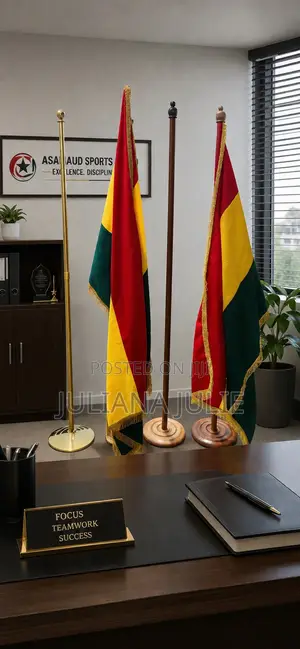 Original Wooden Flag Stand With Flag Available