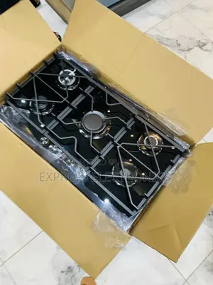 5burner Built in Gas Cooker Kenwood Black. 90cm