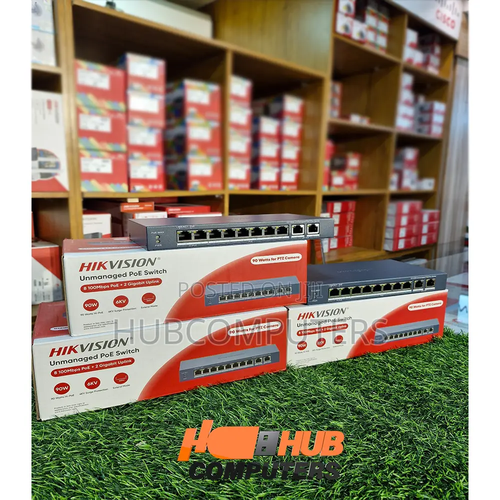 Hikvision Ds-3e0310hp-E(C) Umanaged 8 Poe Switch+ 2 Gigabit Uplink