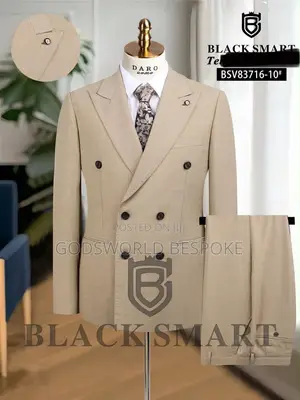 Black Smart Double Breasted