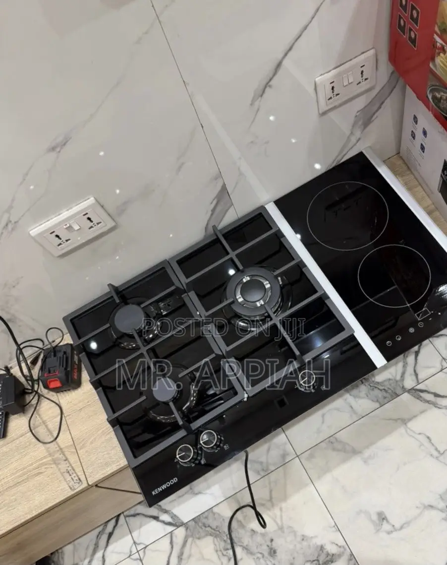 Purchase Kenwood 90cm 2 Electric + 2 Gas Hob(Black)