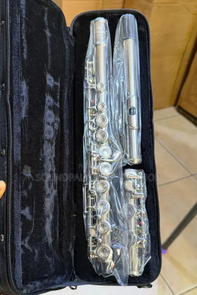 Silver-Plated Metallic Flute