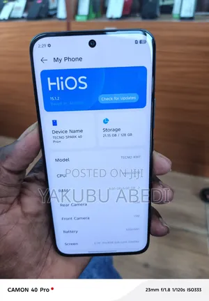 Tecno Spark 40 Pro+ 128 GB Gray