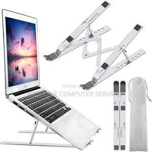 Adjustable Laptop Stand With 360-Degree Rotating Base,