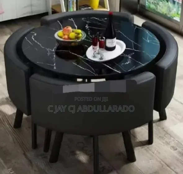 Dinner Table Set Up With 4 Chairs