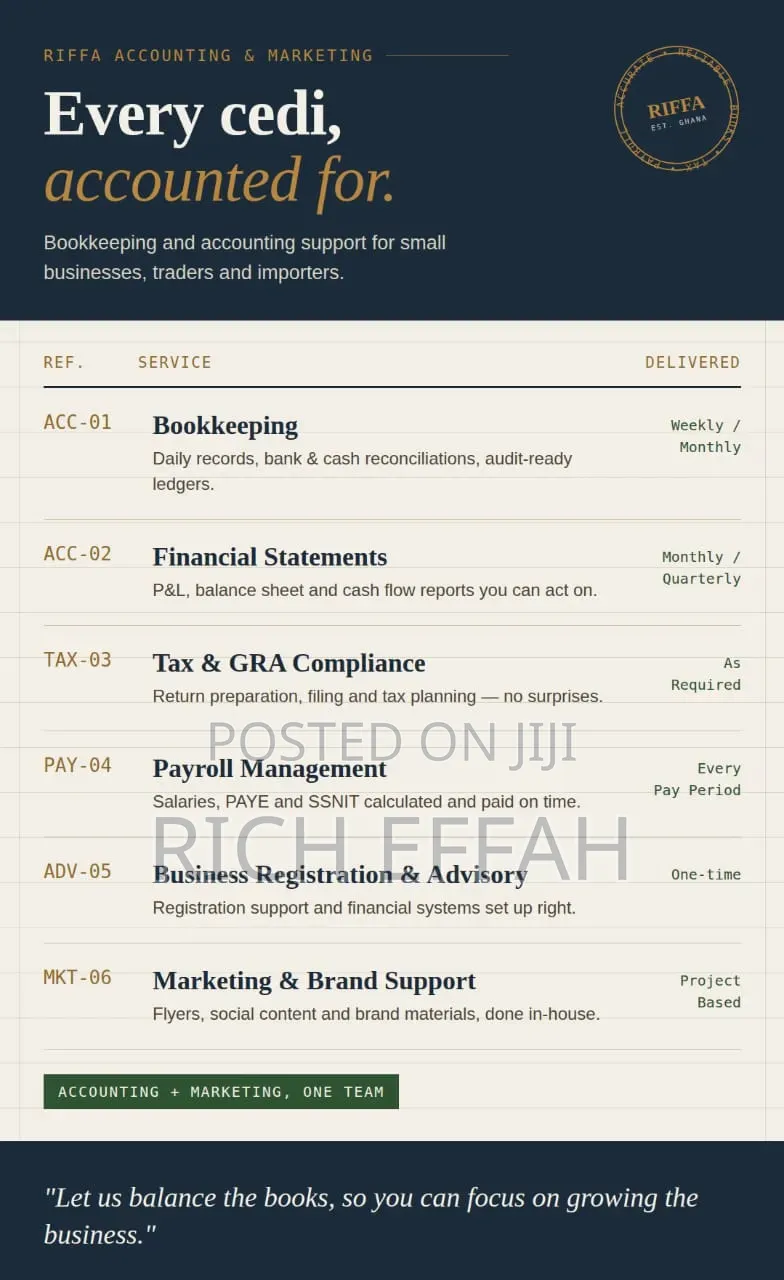 From Bookkeeping to Branding — We've Got You Covered