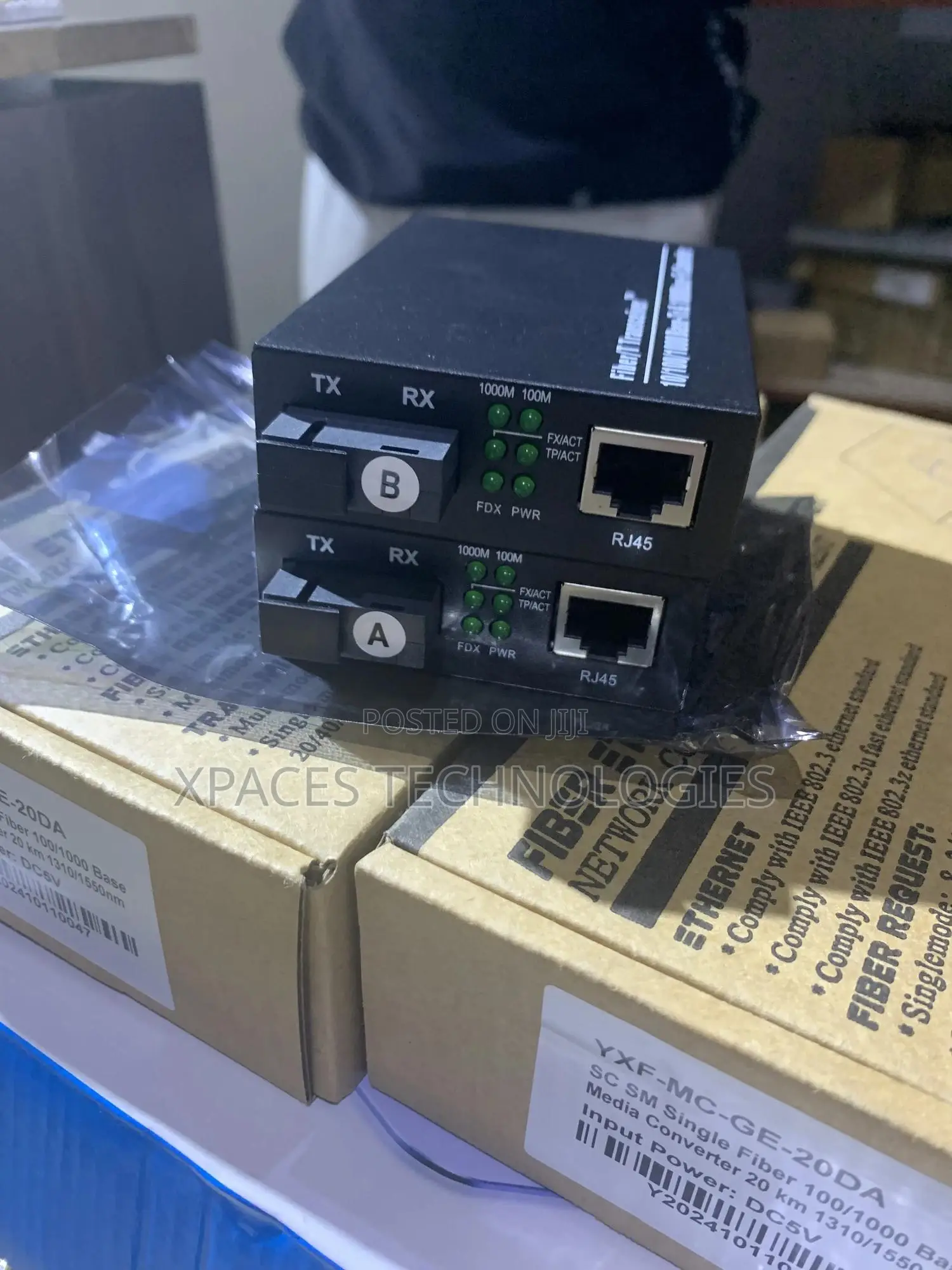 Fiber Media Converter Single Mode Gigabit a/B 10/100/1000